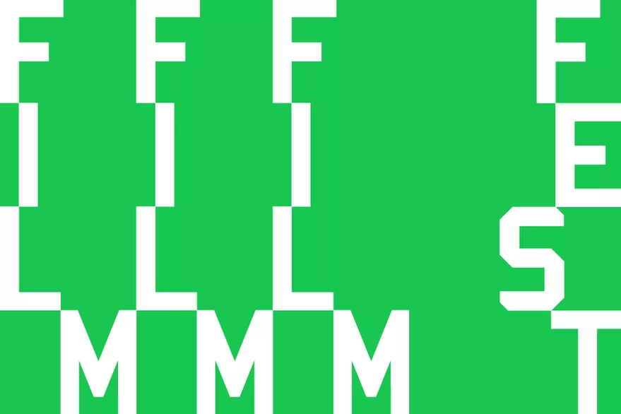 Logo des Filmfests mit gleichnamigem Schriftzug in weiß auf grünem Grund