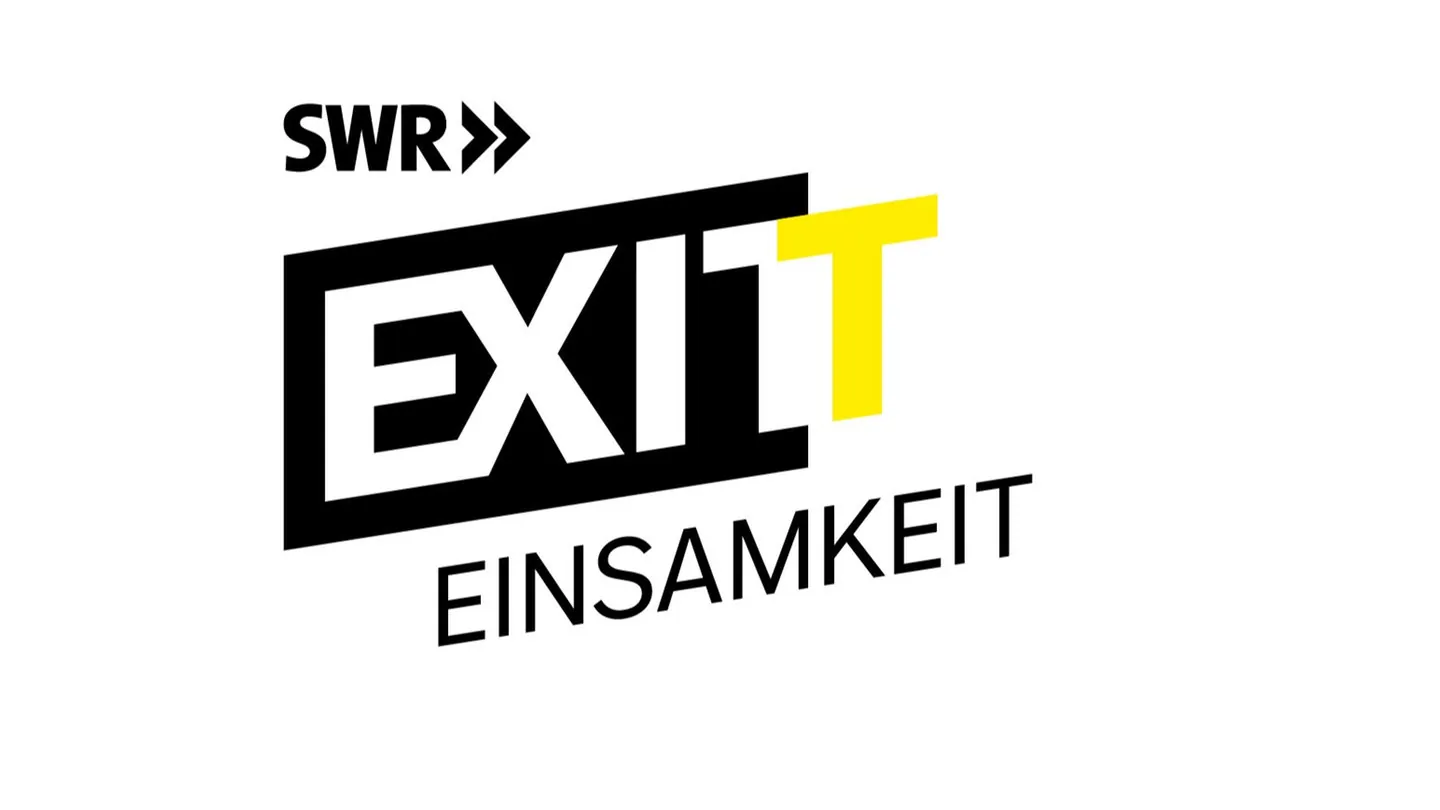 Logo der Nacht gegen Einsamkeit des SWR mit dem Schriftzug SWR Exit Einsamkeit.