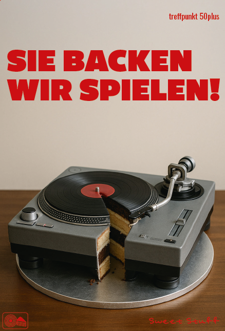 Schallplattenspieler aus Kuchen
