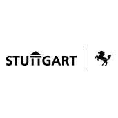 Schriftzug Stuttgart mit Pferd